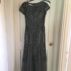 Steel grey size 8 mother of the bride/groom gown.